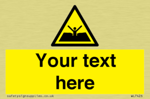 Custom Warning quicksand mud or silt