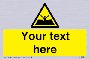 Custom Warning quicksand mud or silt