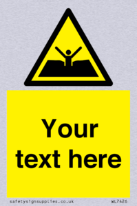 Custom Warning quicksand mud or silt