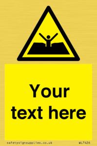 Custom Warning quicksand mud or silt