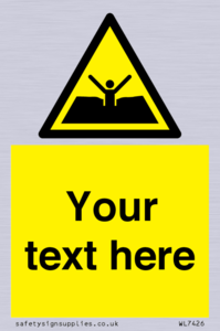 Custom Warning quicksand mud or silt