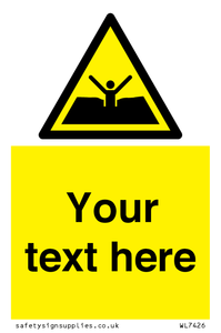 Custom Warning quicksand mud or silt