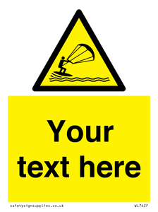 Custom Warning kite surfing