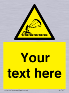 Custom Warning kite surfing
