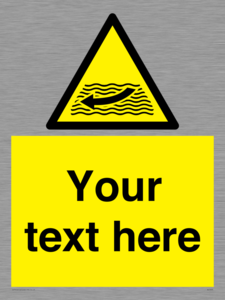 Custom Warning strong river flows