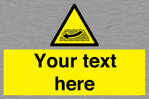 Custom Warning strong river flows