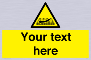 Custom Warning strong river flows