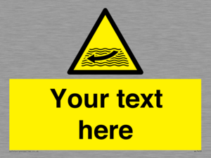 Custom Warning strong river flows