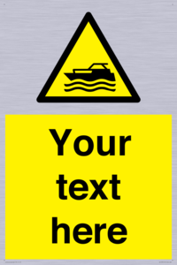 Custom Warning motorised watercraft from Safety Sign Supplies