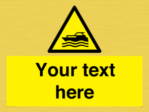 Custom Warning motorised watercraft