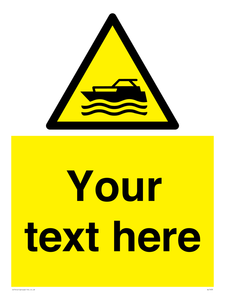 Custom Warning motorised watercraft