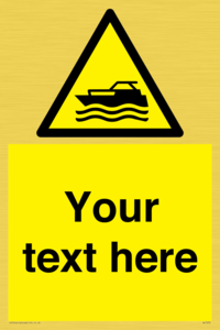 Custom Warning motorised watercraft