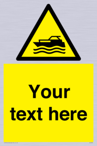 Custom Warning motorised watercraft