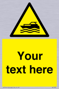 Custom Warning motorised watercraft