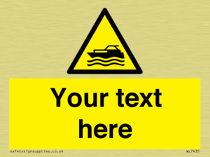 Custom Warning motorised watercraft