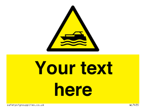 Custom Warning motorised watercraft