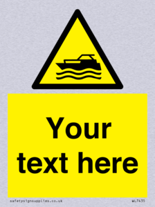 Custom Warning motorised watercraft