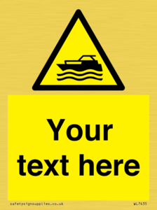 Custom Warning motorised watercraft