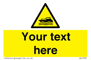 Custom Warning motorised watercraft