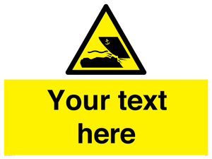 Custom Warning submerged objects in watercraft areas