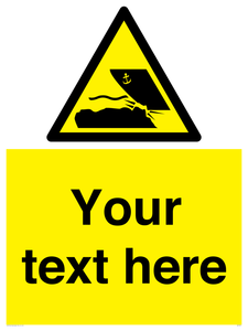 Custom Warning submerged objects in watercraft areas