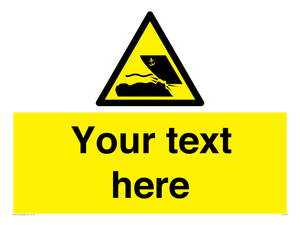 Custom Warning submerged objects in watercraft areas