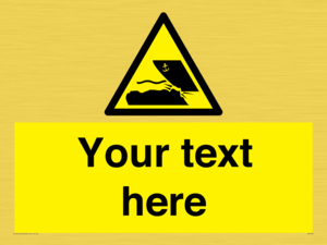 Custom Warning submerged objects in watercraft areas