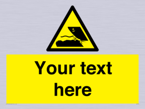 Custom Warning submerged objects in watercraft areas