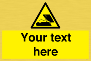 Custom Warning submerged objects in watercraft areas