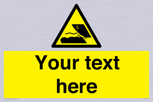 Custom Warning submerged objects in watercraft areas