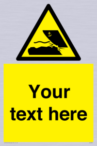 Custom Warning submerged objects in watercraft areas