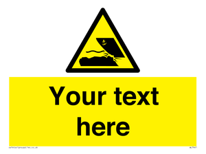 Custom Warning submerged objects in watercraft areas