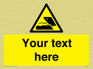 Custom Warning submerged objects in watercraft areas