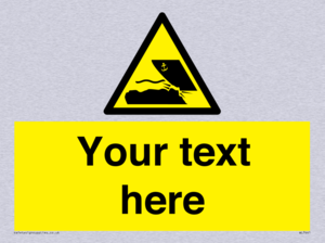 Custom Warning submerged objects in watercraft areas