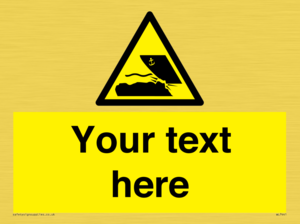 Custom Warning submerged objects in watercraft areas