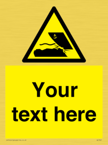 Custom Warning submerged objects in watercraft areas