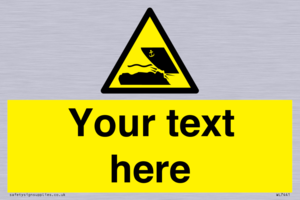 Custom Warning submerged objects in watercraft areas