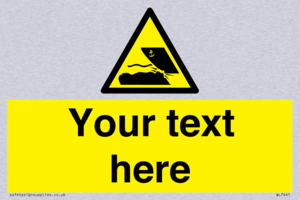 Custom Warning submerged objects in watercraft areas