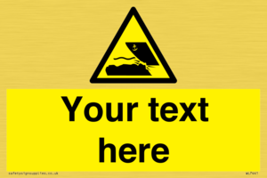 Custom Warning submerged objects in watercraft areas