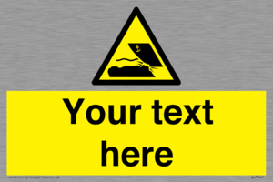 Custom Warning submerged objects in watercraft areas