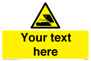 Custom Warning submerged objects in watercraft areas