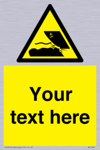 Custom Warning submerged objects in watercraft areas