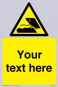 Custom Warning submerged objects in watercraft areas