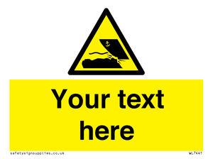 Custom Warning submerged objects in watercraft areas