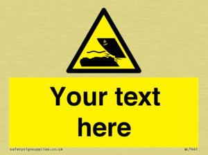 Custom Warning submerged objects in watercraft areas