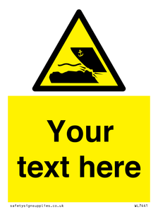 Custom Warning submerged objects in watercraft areas