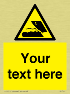 Custom Warning submerged objects in watercraft areas