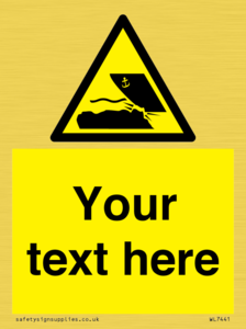 Custom Warning submerged objects in watercraft areas