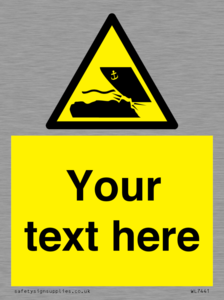 Custom Warning submerged objects in watercraft areas