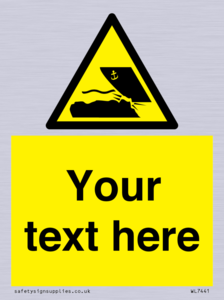 Custom Warning submerged objects in watercraft areas